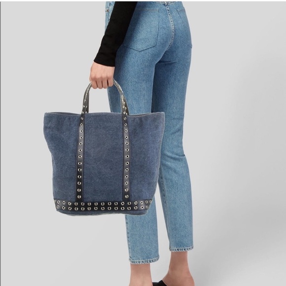 Vanessa Bruno Denim Cabas Tote - Picture 1 of 14